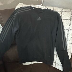 Adidas Men's Black Crewneck Sweater